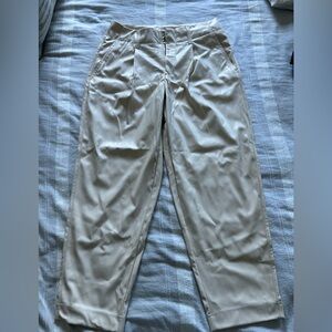 A New Day Beige Leather Trousers